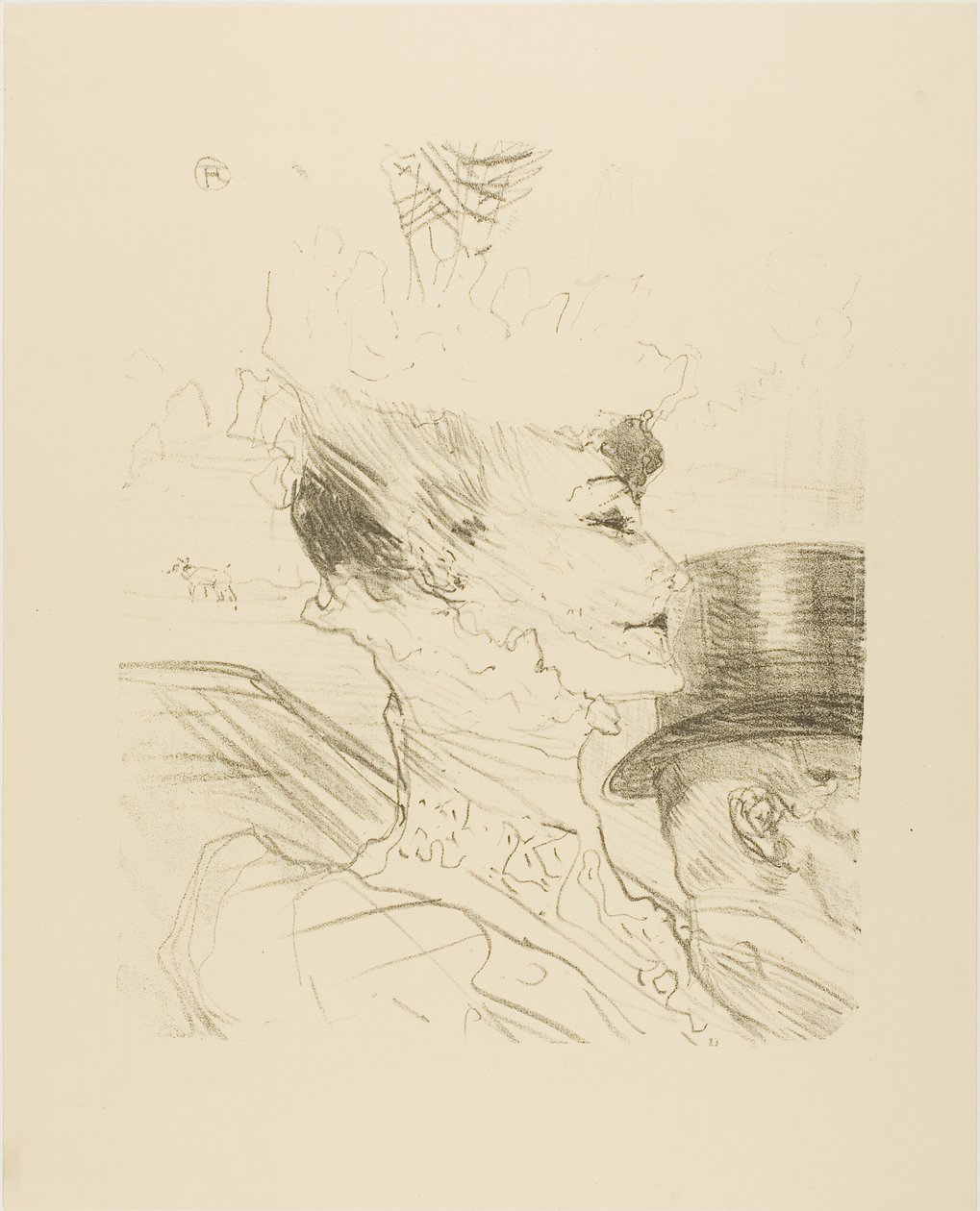 Louise Balthy, de Trece Litografías de Henri de Toulouse Lautrec