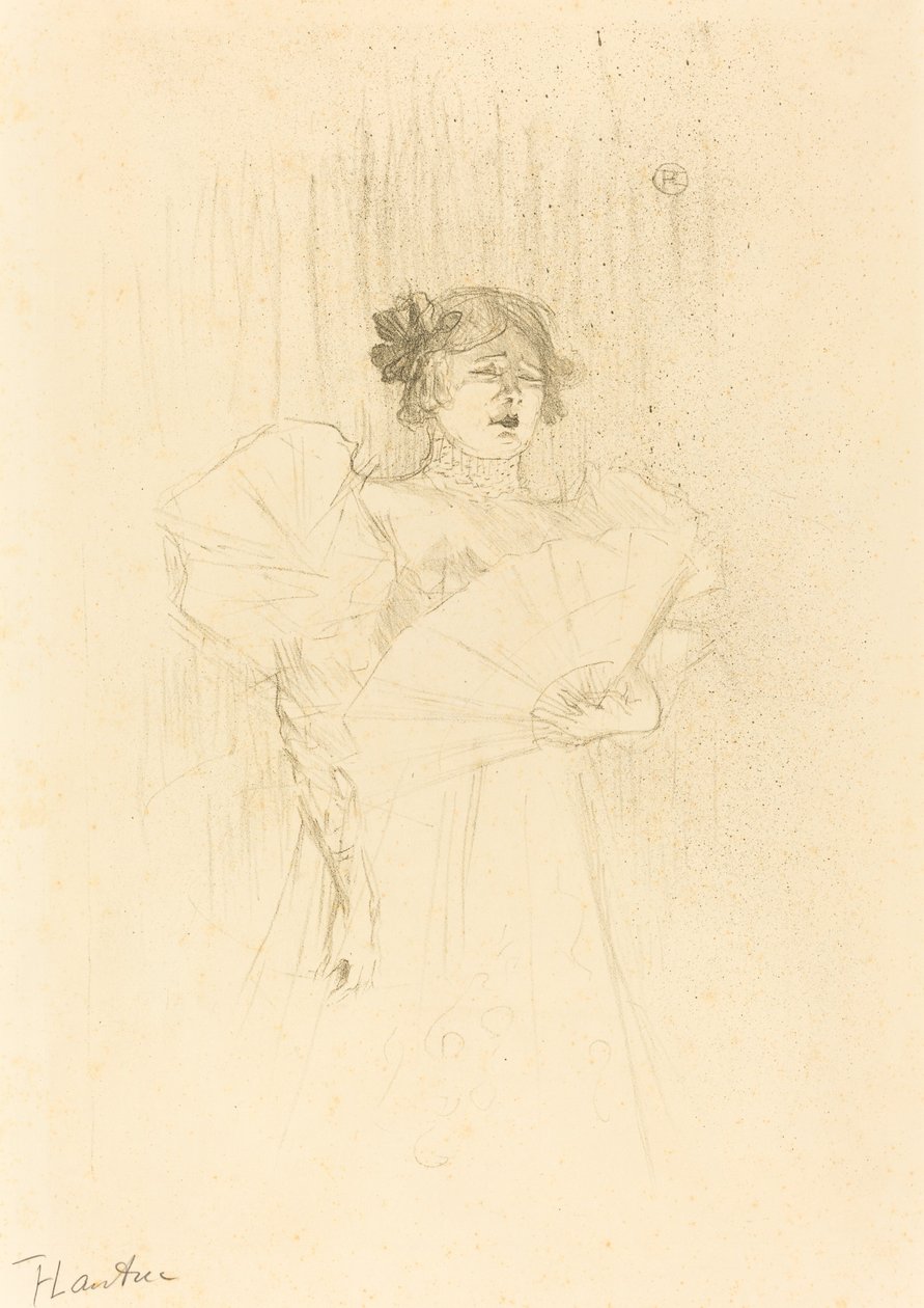 Luce Myres de frente, 1895 de Henri de Toulouse Lautrec