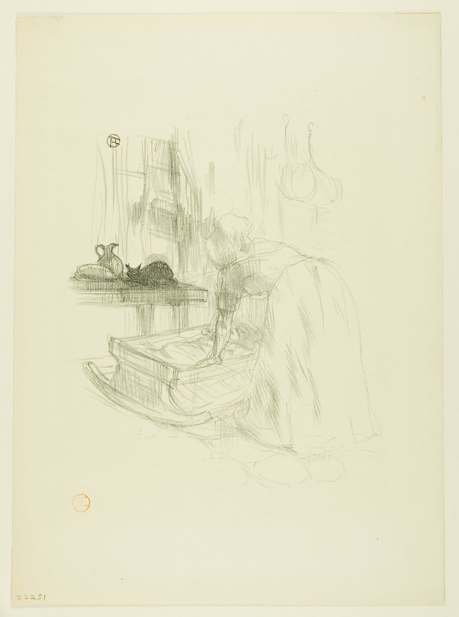 Canción de cuna, de Mélodies de Désiré Dihau de Henri de Toulouse Lautrec