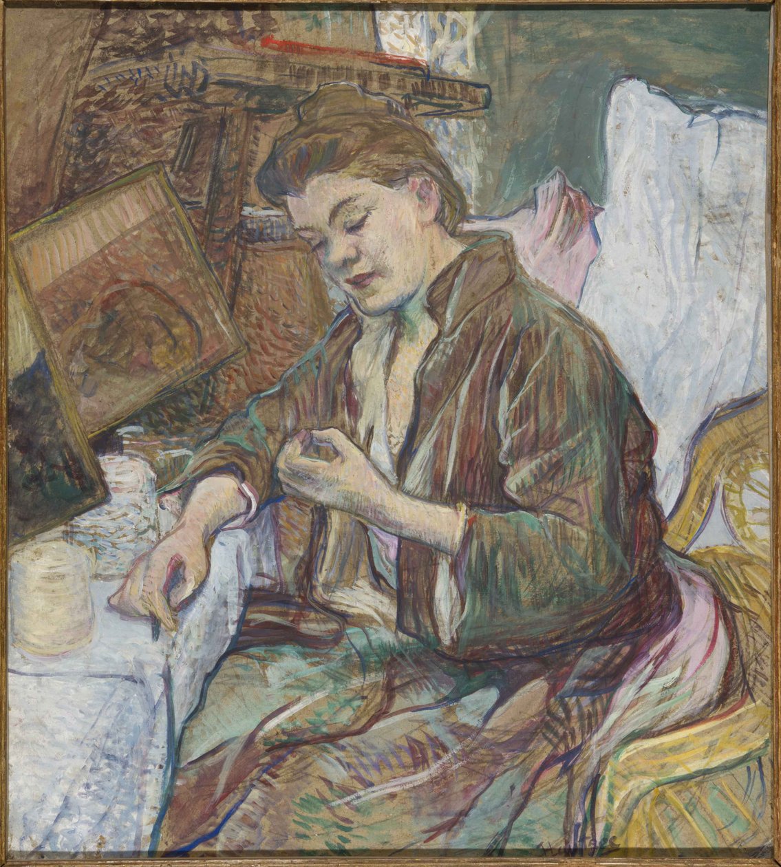 Madame Favre en su tocador, 1891 de Henri de Toulouse Lautrec