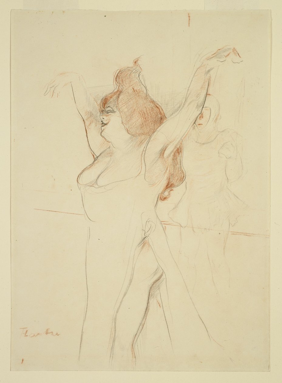 Mademoiselle Cocyle como Helena de Troya en La Belle Helene de Henri de Toulouse Lautrec