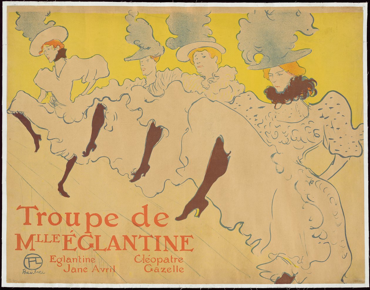 Compañía de Mademoiselle Eglantine de Henri de Toulouse Lautrec