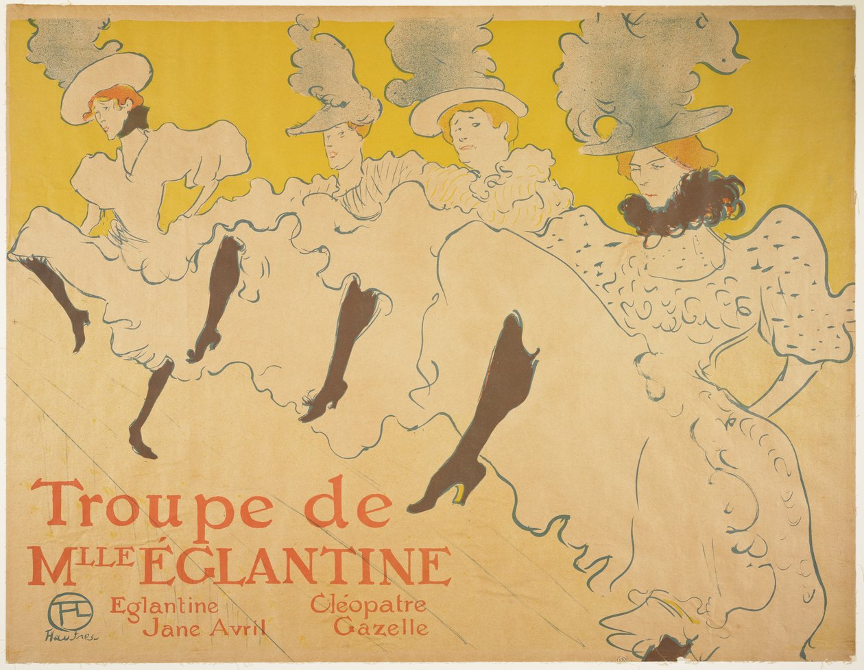 La Troupe de Mademoiselle Eglantine, 1896 de Henri de Toulouse Lautrec