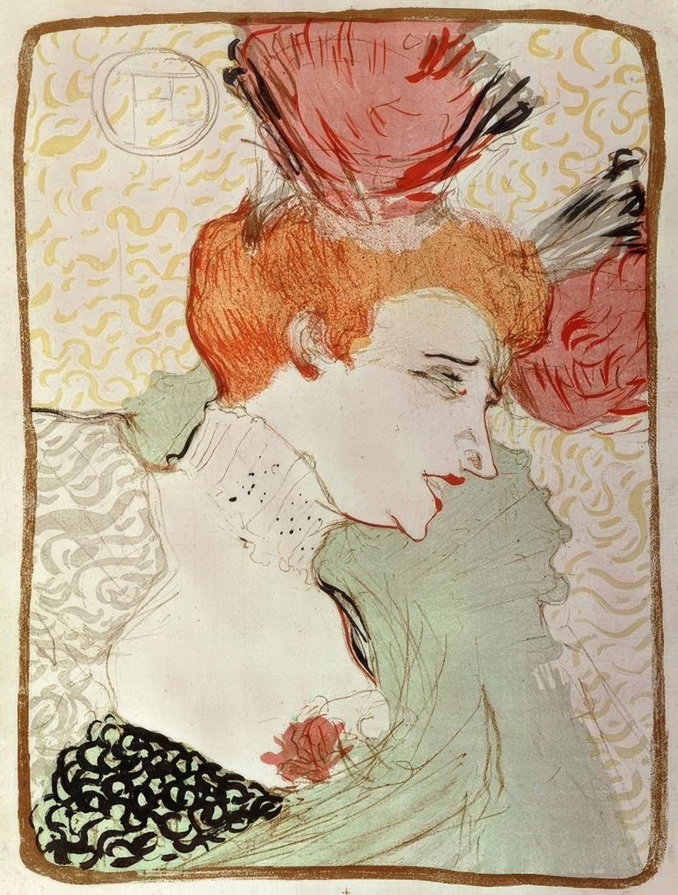 Mademoiselle Marcelle Lender, de busto de Henri de Toulouse Lautrec