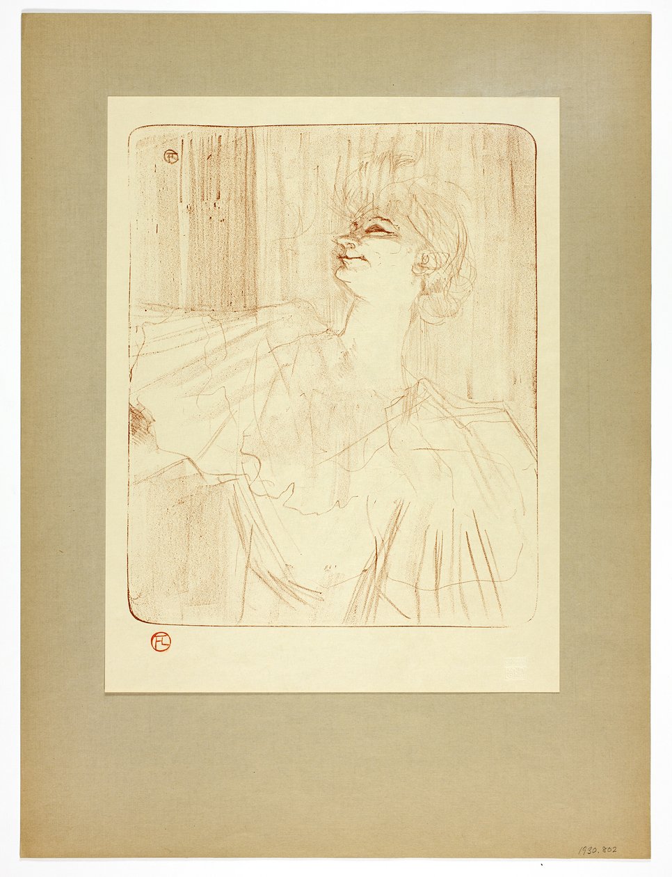 À Menilmontant de Bruant, plato cuatro de Yvette Guilbert de Henri de Toulouse Lautrec