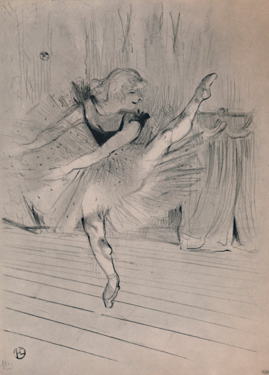 Miss Ida Heath, bailarina inglesa, c. 1894, 1946 de Henri de Toulouse Lautrec