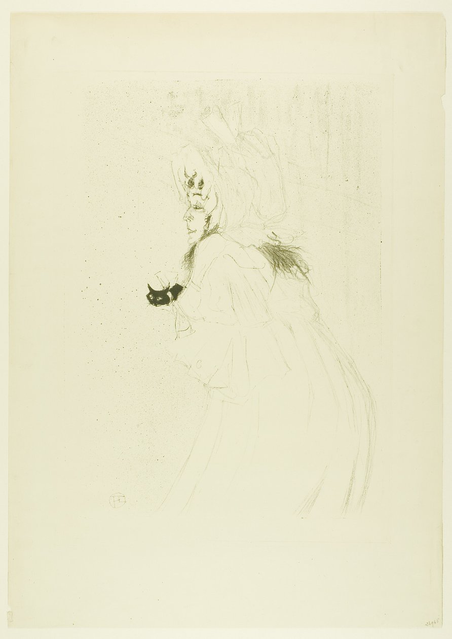 Señorita May Belfort Haciendo una Reverencia de Henri de Toulouse Lautrec