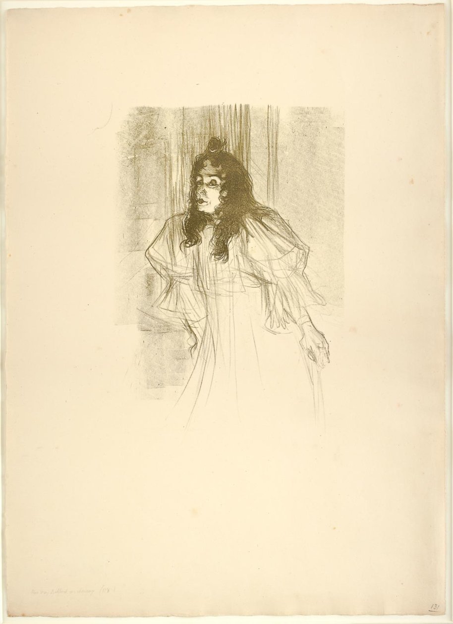 Señorita May Belfort en Cheveux de Henri de Toulouse Lautrec