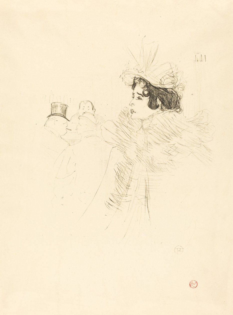Miss May Belfort en el Bar Irlandés y Americano, rue Royale de Henri de Toulouse Lautrec