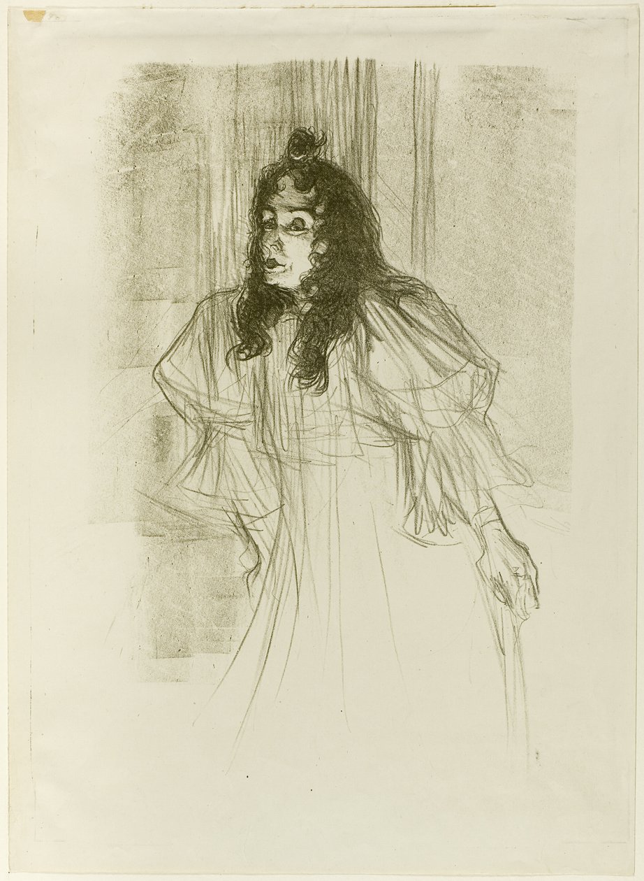 Señorita May Belfort con Cabello Largo de Henri de Toulouse Lautrec