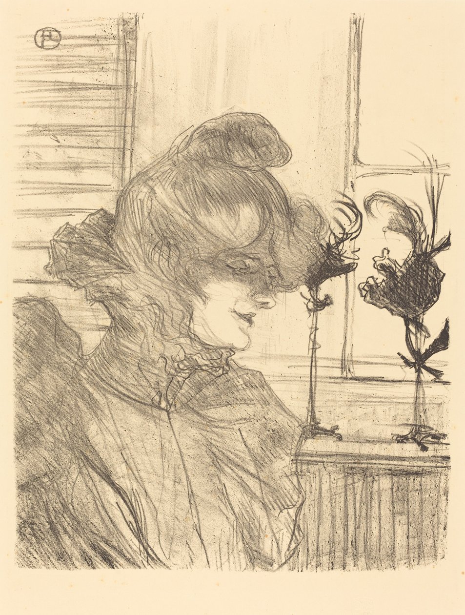 Mme. Le Marguoin, modista, 1900 de Henri de Toulouse Lautrec