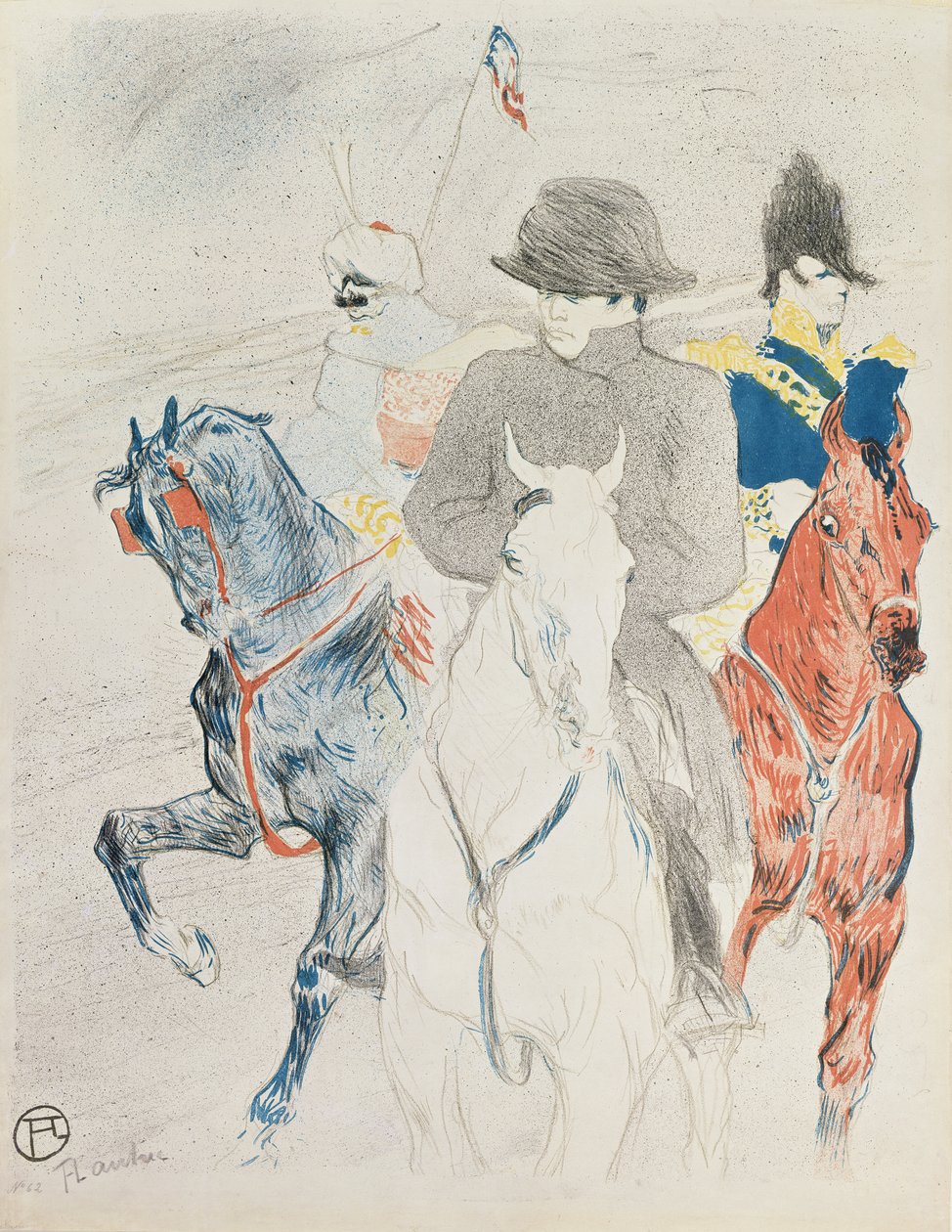 Napoleón montando a caballo de Henri de Toulouse Lautrec