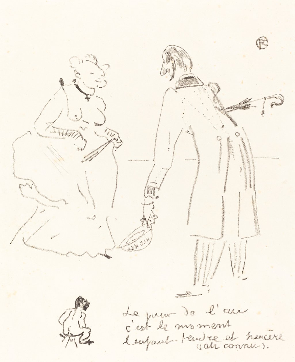 Saludo de Año Nuevo, 1897 de Henri de Toulouse Lautrec