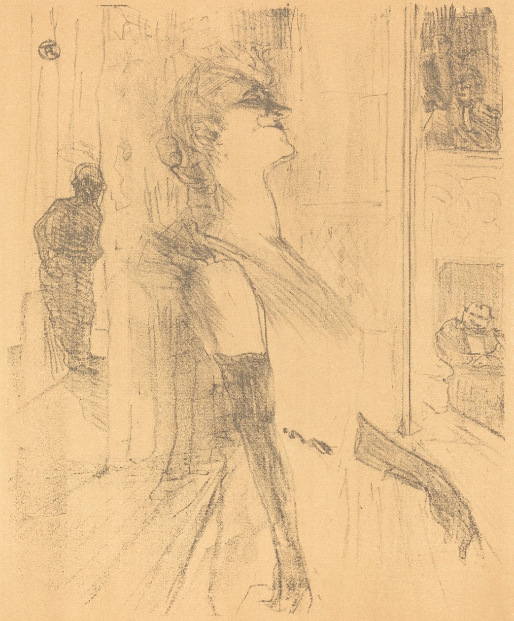 En el escenario de Henri de Toulouse Lautrec