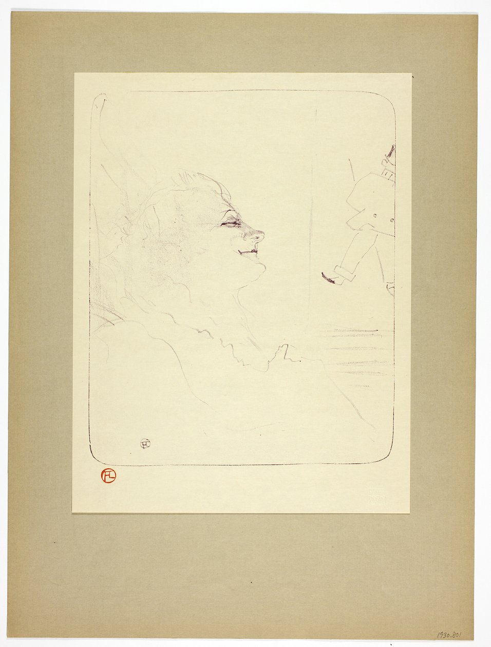 Pessima, plato tres de Yvette Guilbert de Henri de Toulouse Lautrec