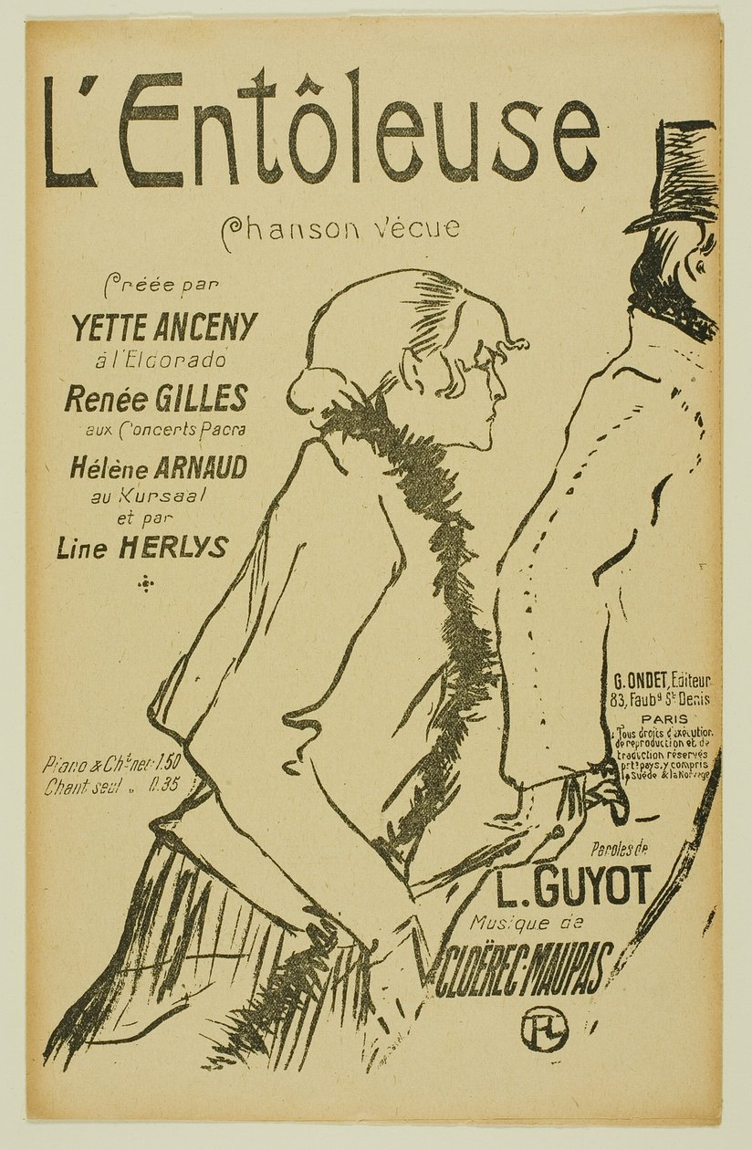¡Pobre callejera! de Henri de Toulouse Lautrec