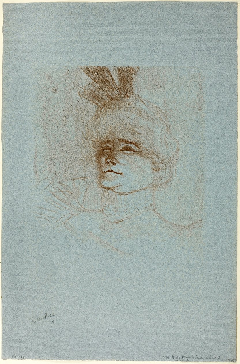 Retrato de la señorita Marcelle Lender, vista de tres cuartos de Henri de Toulouse Lautrec