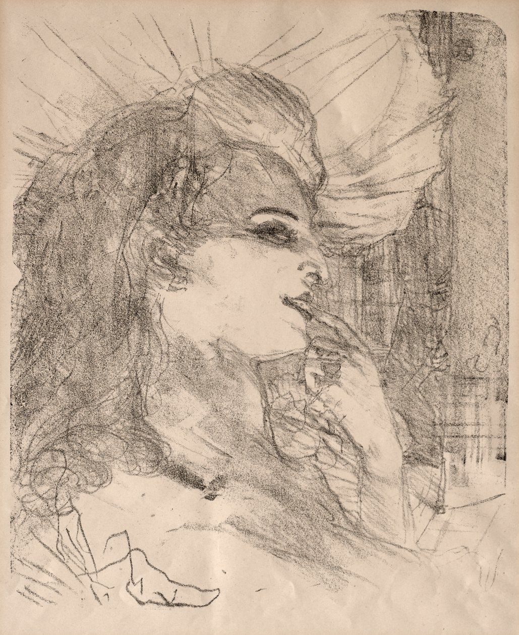 Portraits of Actors and Actresses: Thirteen Lithographs: Anna Held de Henri de Toulouse Lautrec