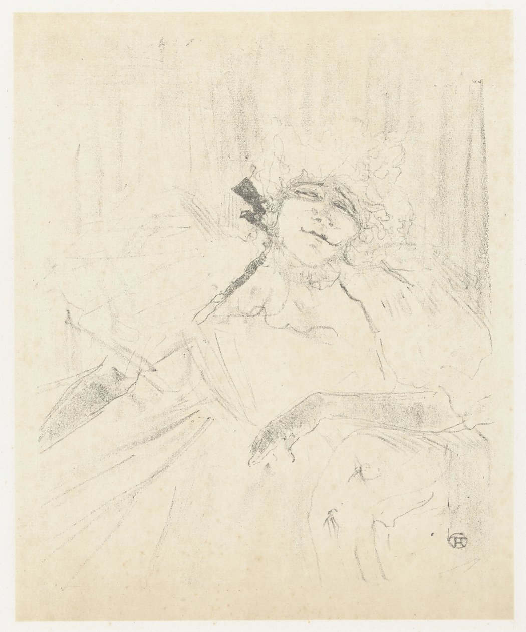 Portret van Yvette Guilbert en sillón op toneel Yvette Guilbert (canción antigua) Yvette Guilbert: serie en inglés (título de la serie) de Henri de Toulouse Lautrec