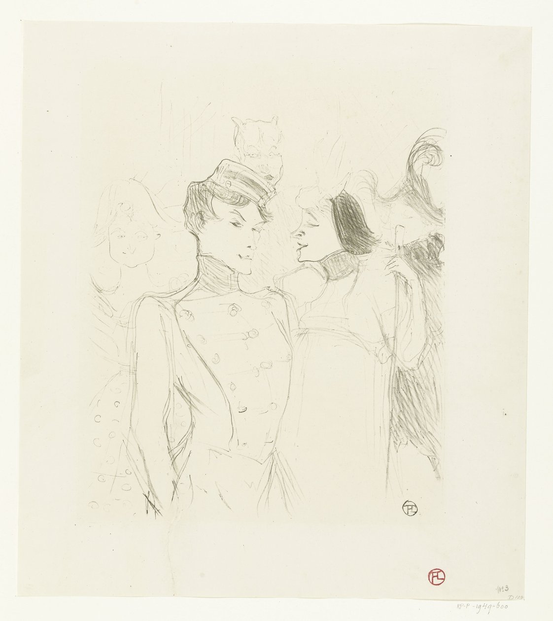 Portada de las actrices Marcelle Lender y Eve Lavallière en una revista en el Théâtre des Variétés
Lender y Lavallière de Henri de Toulouse Lautrec