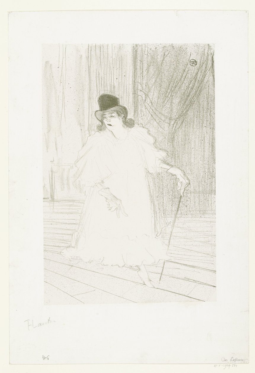 Retrato de la cantante Cecy Loftus en el escenario del teatro
Cecy Loftus de Henri de Toulouse Lautrec