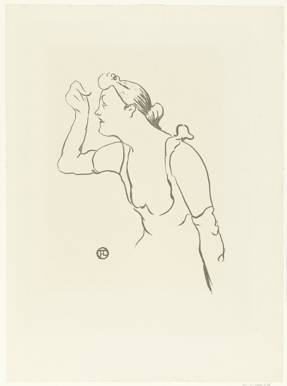 Retrato de la cantante Paula Brebion
Le cafe concert (título de la serie) de Henri de Toulouse Lautrec