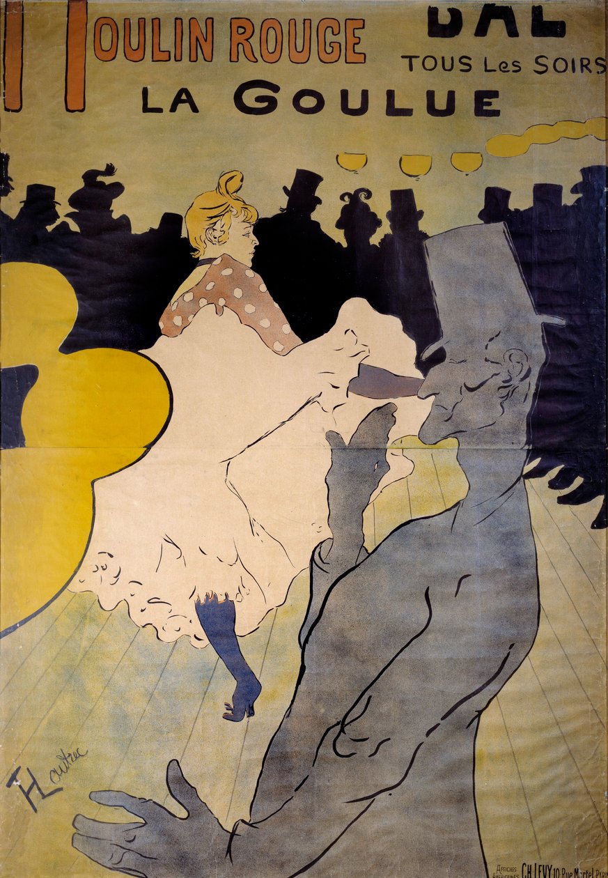 Cartel para el cabaret “La goulue” en el Moulin Rouge de Henri de Toulouse Lautrec