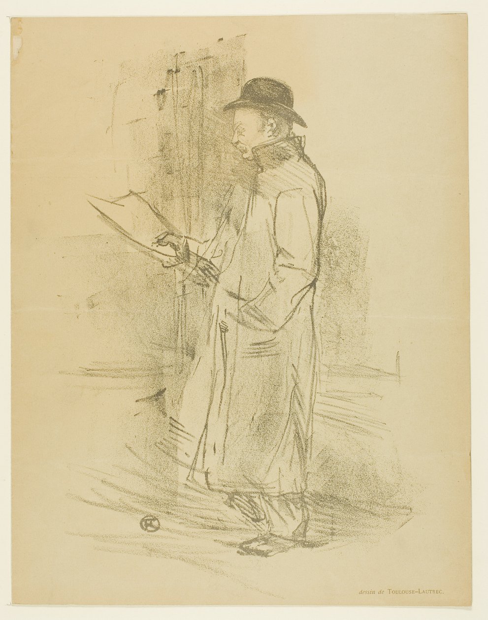 Programa para el beneficio de Gémier de Henri de Toulouse Lautrec