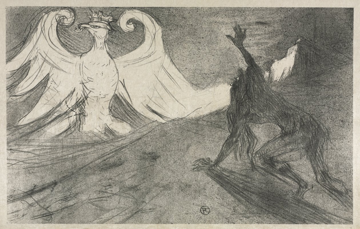 Proyecto para Frontispicio de: Al pie del Sinaí de Henri de Toulouse Lautrec