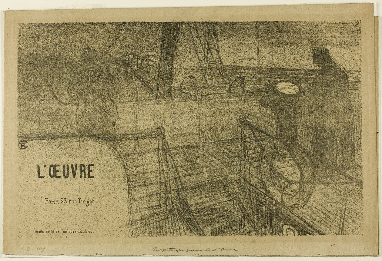 Prospecto-Programa de la obra de Henri de Toulouse Lautrec