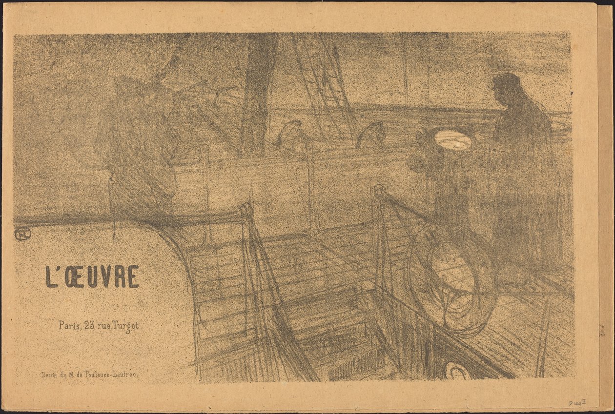Prospecto Programa de la Obra, 1895 de Henri de Toulouse Lautrec