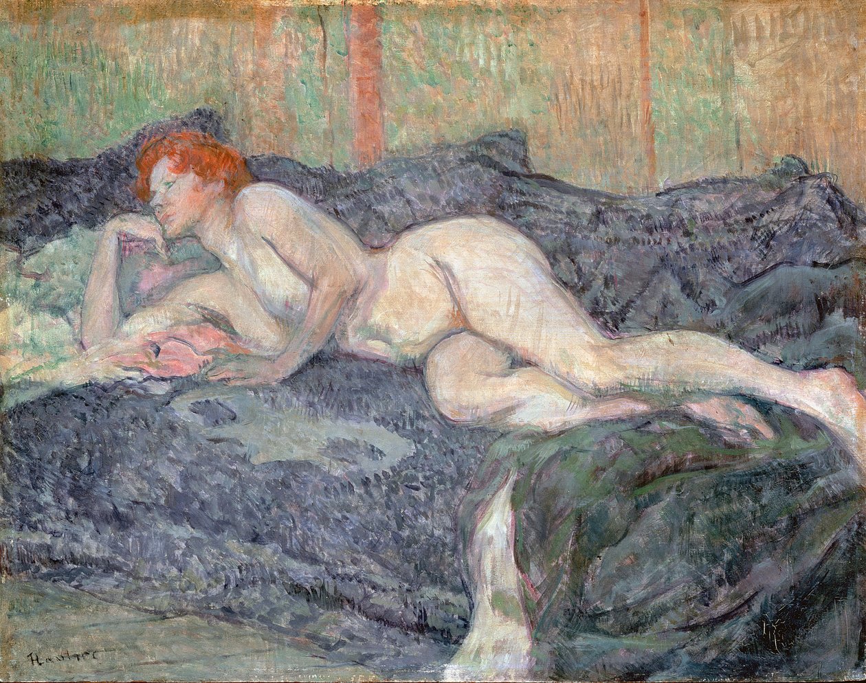 Desnudo reclinado de Henri de Toulouse Lautrec
