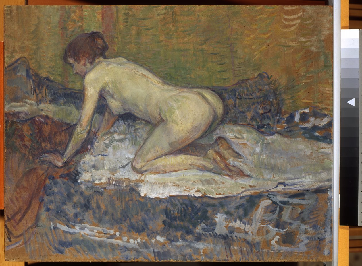 Desnudo Pelirrojo Agachado, 1897 de Henri de Toulouse Lautrec
