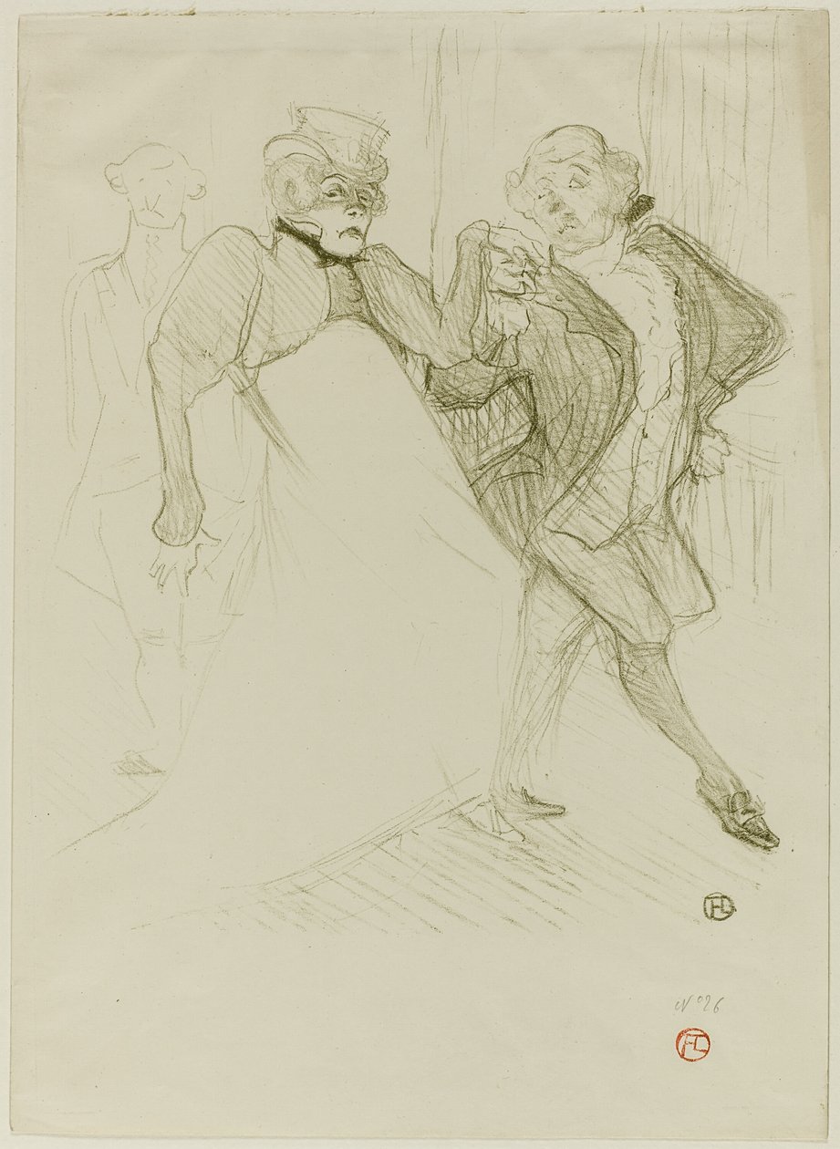 Réjane y Galipaux, en Madame Sans-Gêne de Henri de Toulouse Lautrec