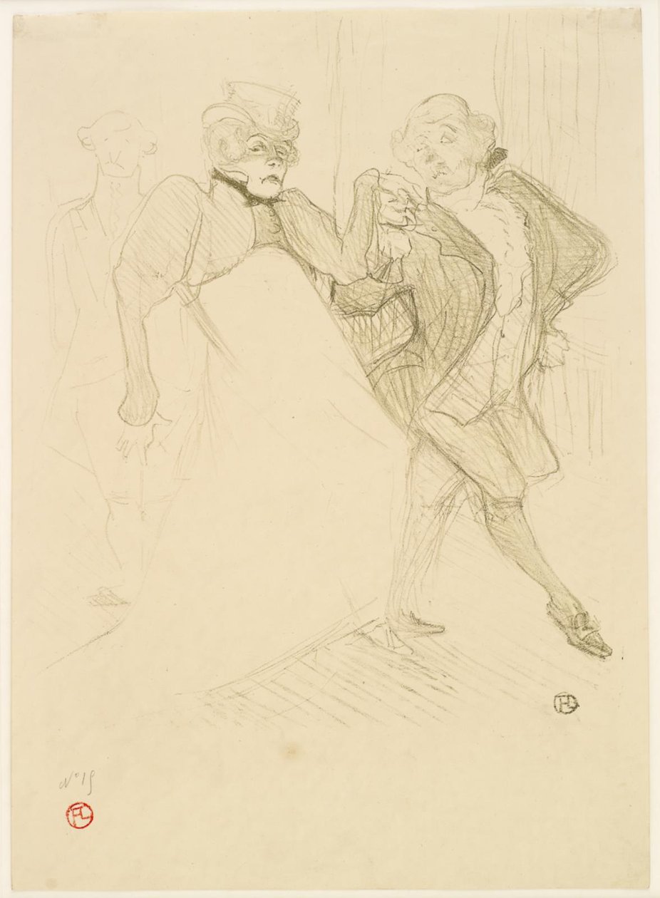 Réjane y Galipaux en Madame Sans-Gêne de Henri de Toulouse-Lautrec