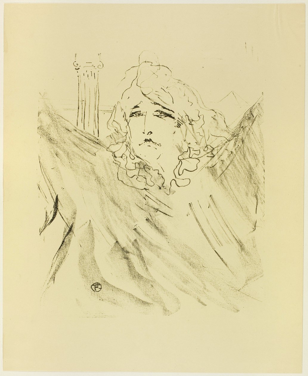 Sarah Bernhardt, de Treize Lithographies de Henri de Toulouse Lautrec