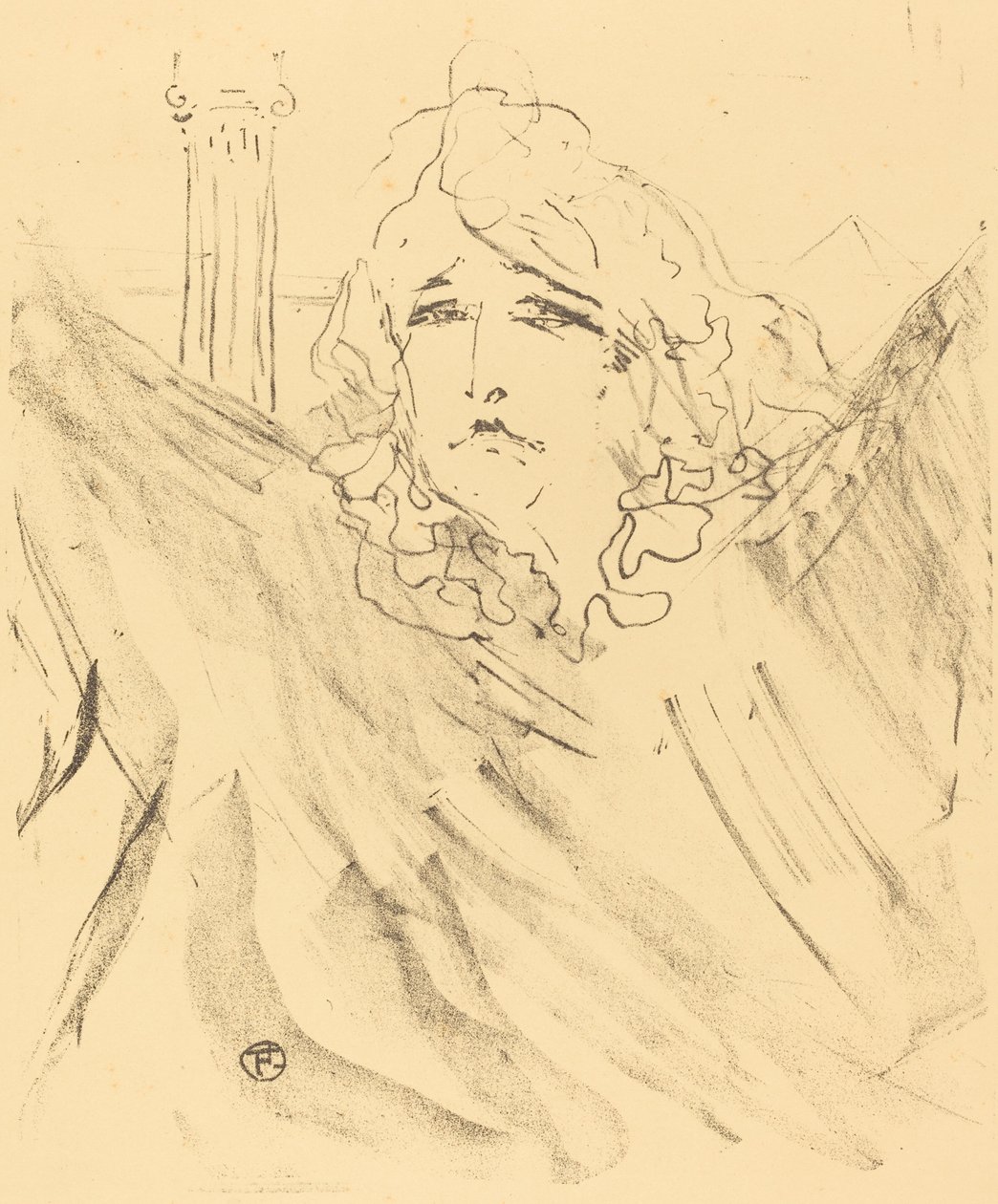Sarah Bernhardt en "Cleopatra" de Henri de Toulouse Lautrec