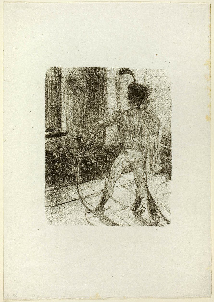 Schlomé Fuss en la Sinagoga, de Au Pied du Sinaï de Henri de Toulouse Lautrec