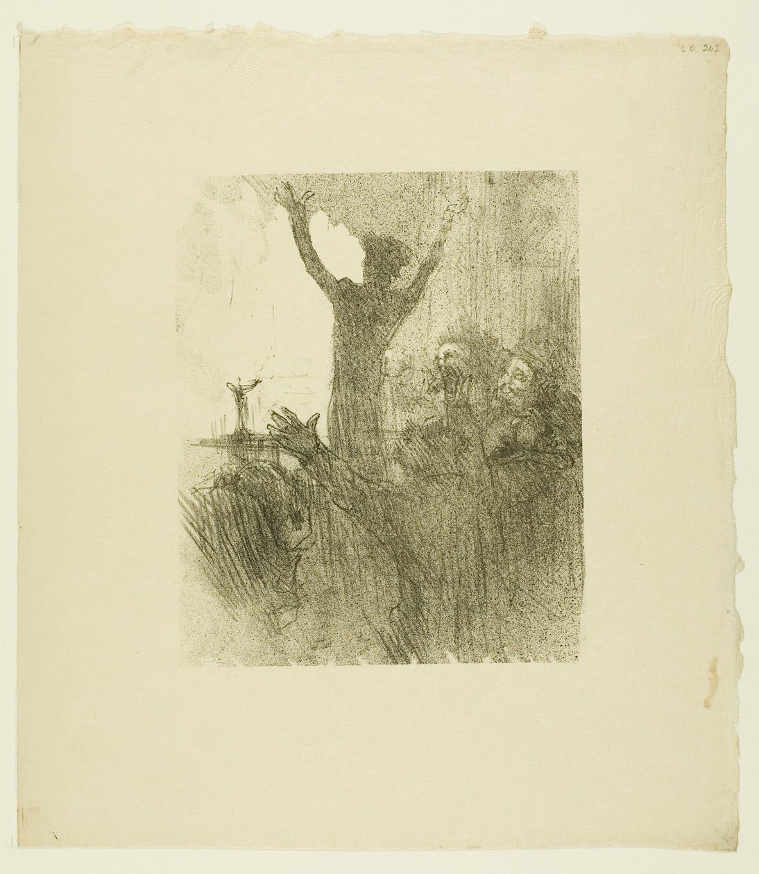 Schlomé Fuss en la sinagoga, de Au Pied du Sinaï de Henri de Toulouse Lautrec