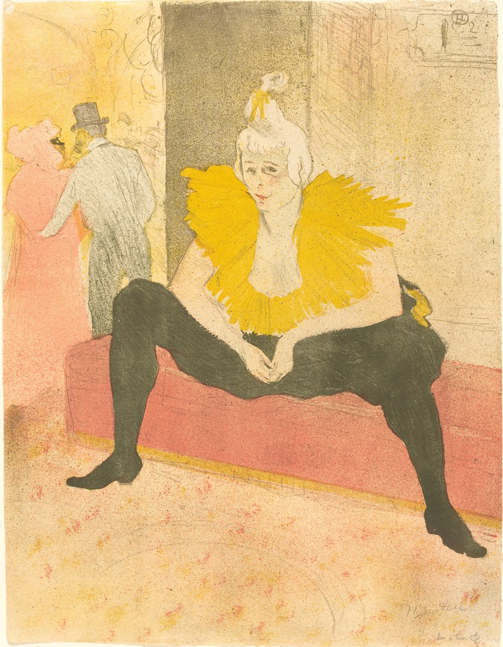 La Payasa Sentada, 1896 de Henri de Toulouse Lautrec