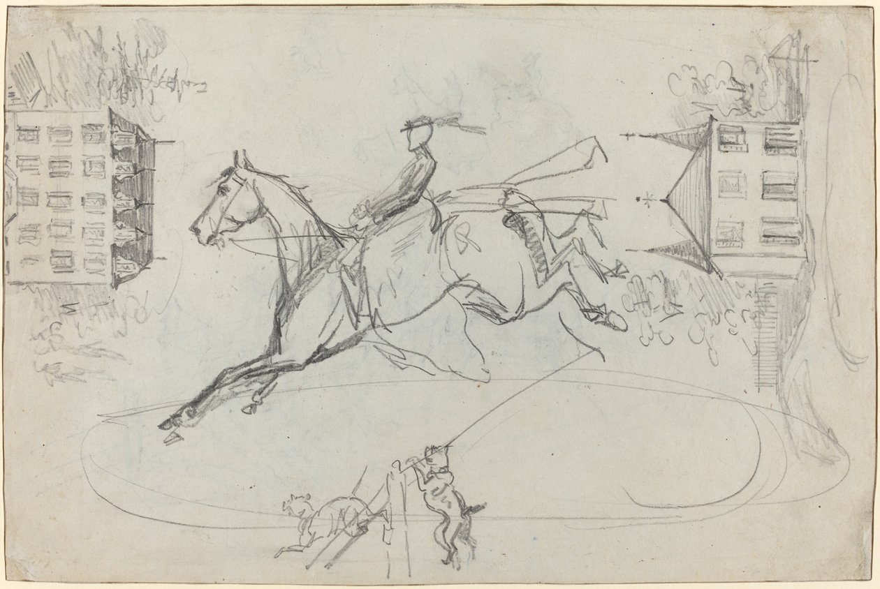 Hoja de bocetos, c. 1881 de Henri de Toulouse Lautrec