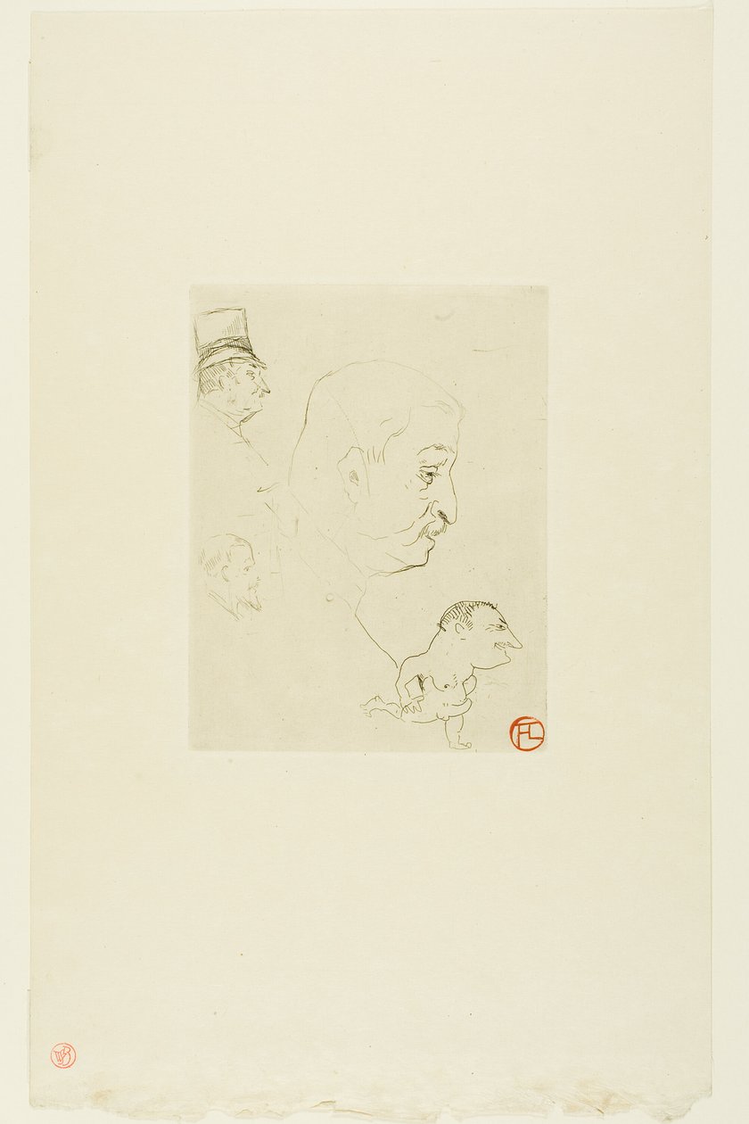 Boceto de Henri de Toulouse Lautrec