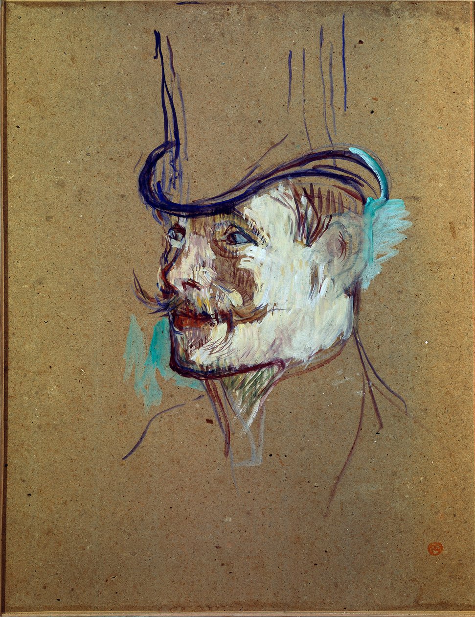 Estudio para el Sr. Warner de Henri de Toulouse Lautrec