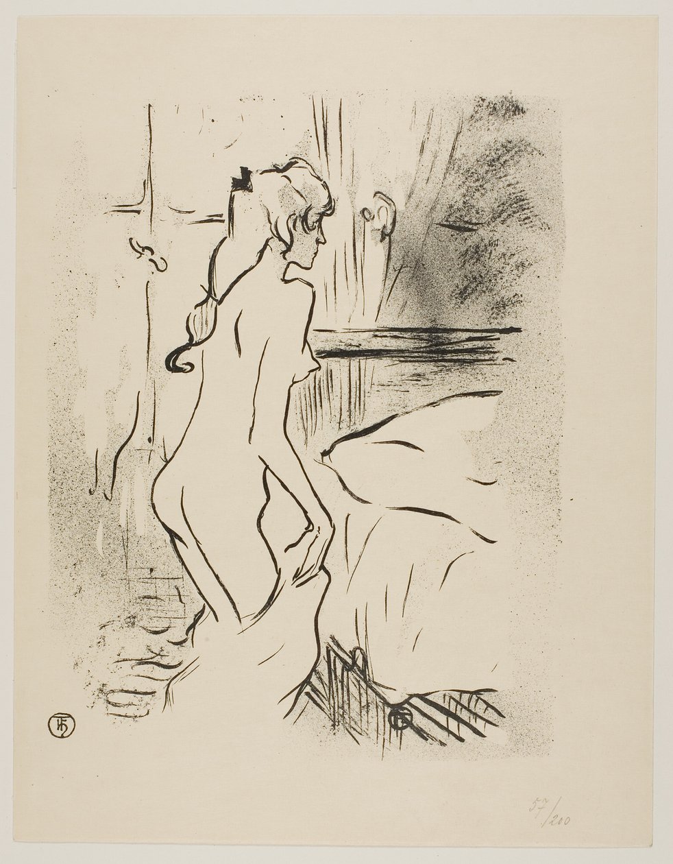 Estudio de una mujer de Henri de Toulouse Lautrec