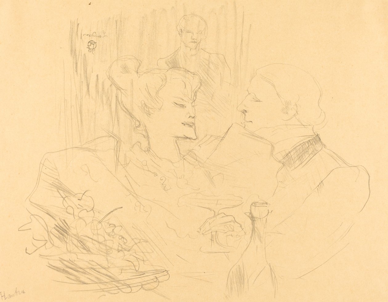 Cena en Londres, 1896 de Henri de Toulouse Lautrec