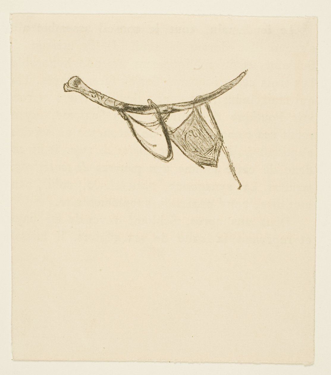 Colofón de Au Pied du Sinaï de Henri de Toulouse Lautrec