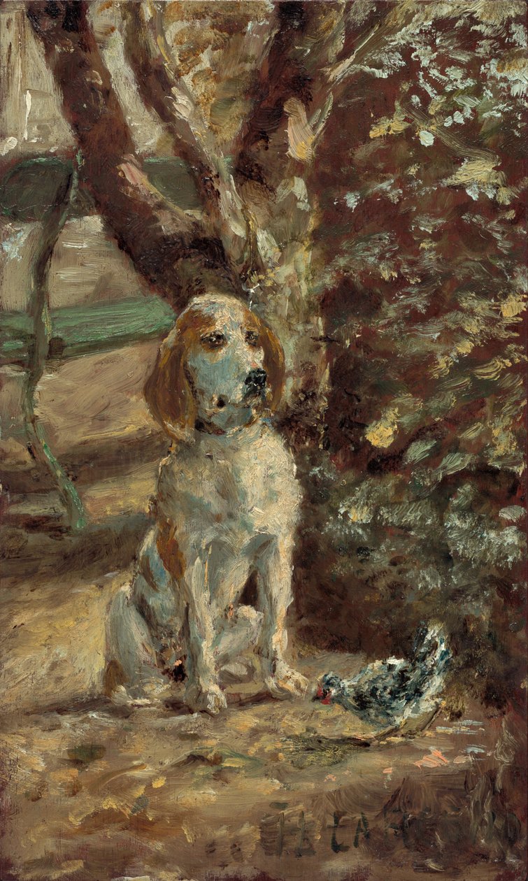 El perro del artista Flèche de Henri de Toulouse Lautrec