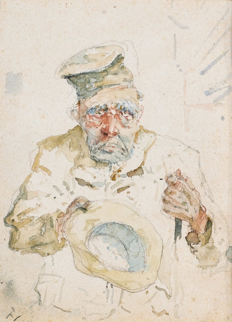 El mendigo de Albi, c.1880 de Henri de Toulouse Lautrec