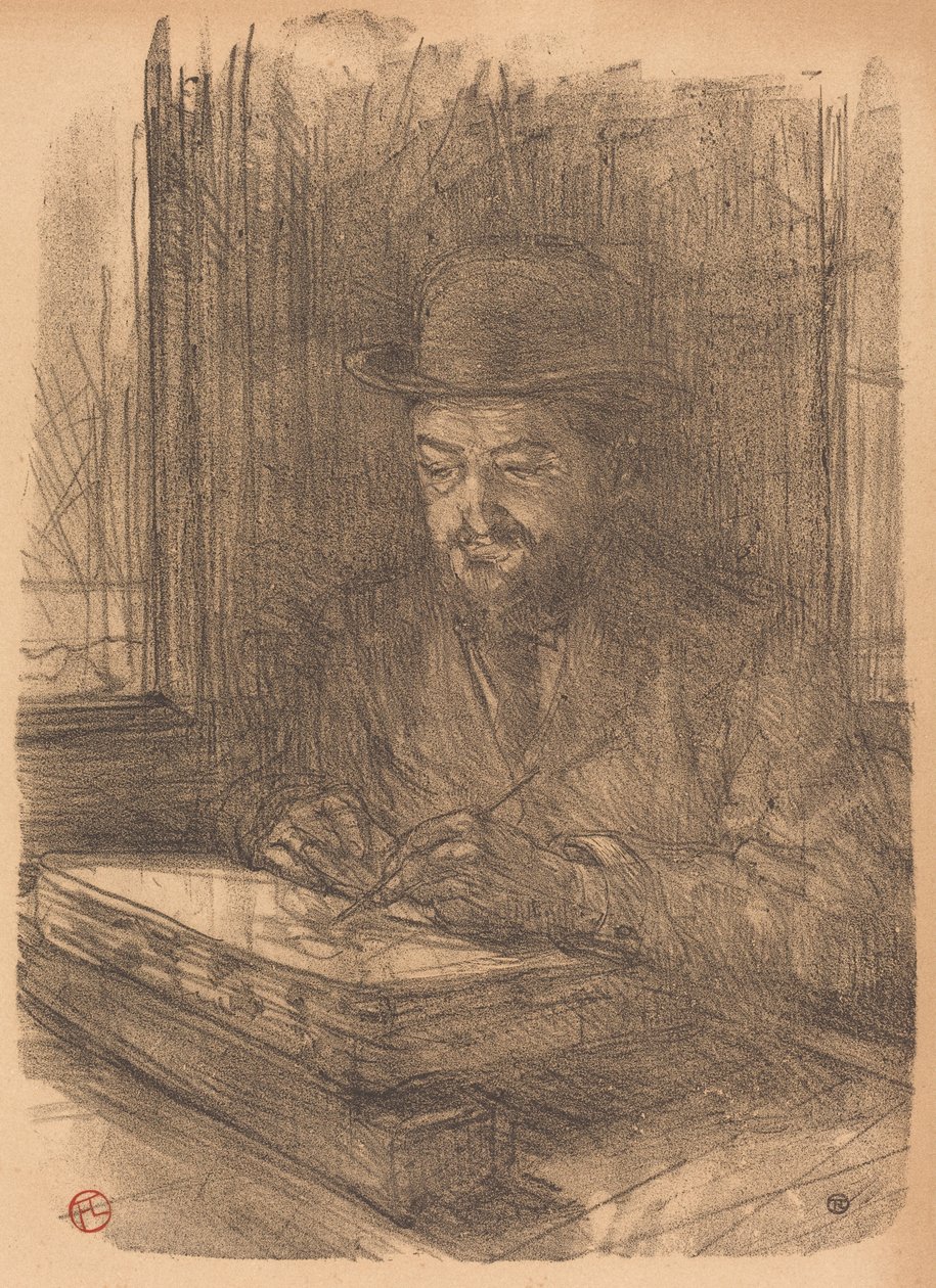 El fino grabador Adolphe Albert Le bon graveur - Adolphe Albert, 1898 de Henri de Toulouse Lautrec