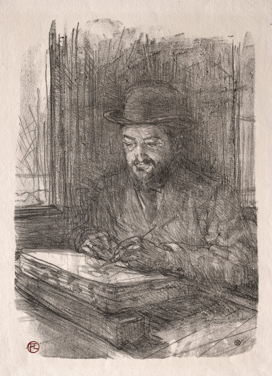 El buen litógrafo de Henri de Toulouse Lautrec